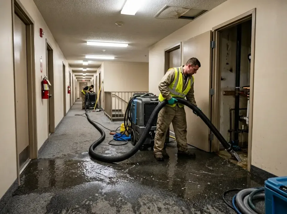 multi-unit-apartment-hallway-f-005 — frequently asked questions, Emergency Burst Pipe Water Extraction & Removal in Kings Gr…
